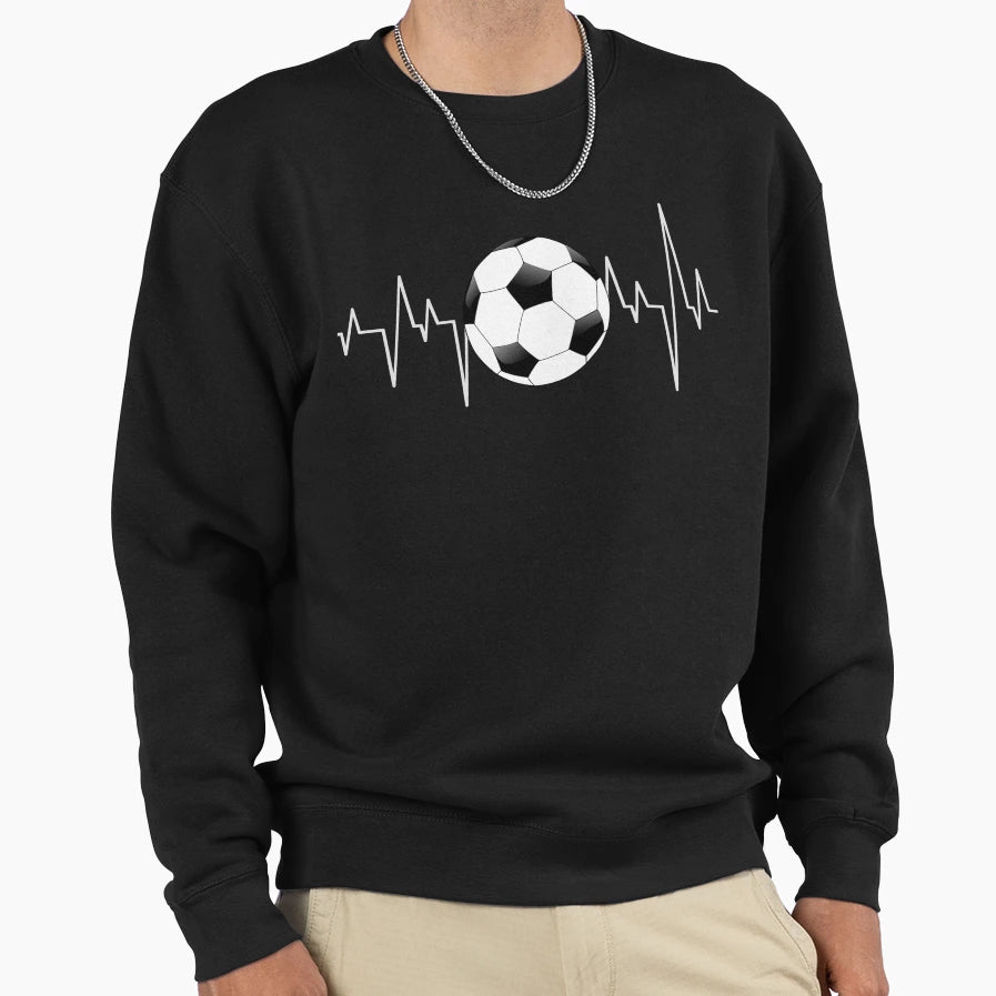 Soccer Love Heartbeat Soccer Soccer Love T-Shirt - Custom Art Print Unisex - T-Shirt, Sweatshirt, Hoodie