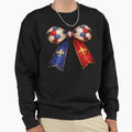 France Flag Patterned Patriotic Sweatshirt - Trendy Graphic for Adults - T-Shirt, Sweatshirt, Hoodie