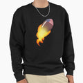 American Football Flames Sweatshirt - Custom Art Print Men Women - T-Shirt, Sweatshirt, Hoodie