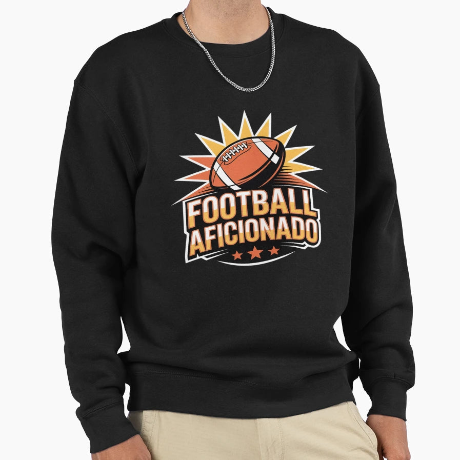 Football Aficionado Coach Lover Sweatshirt - Graphic Print Men Women - T-Shirt, Sweatshirt, Hoodie