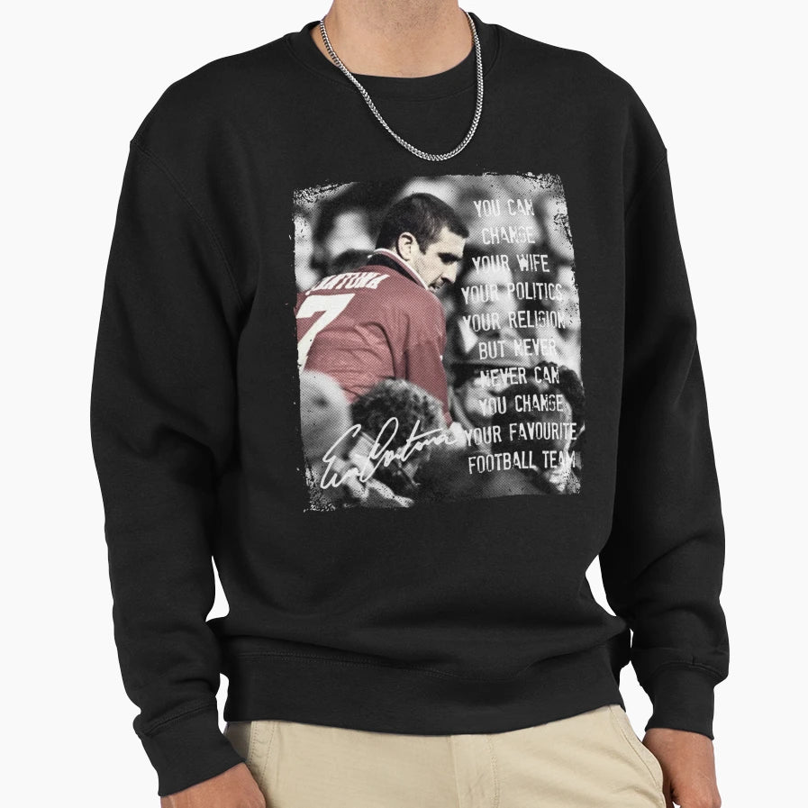 Eric Cantona1 Sweatshirt - Custom Art Print Unisex - T-Shirt, Sweatshirt, Hoodie