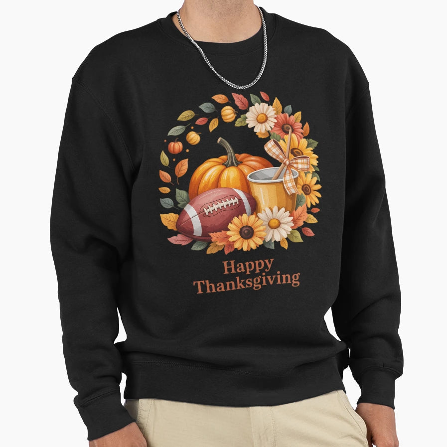 Tis Season Fall Autumn Football Sweatshirt - Streetwear Style for Adults - T-Shirt, Sweatshirt, Hoodie