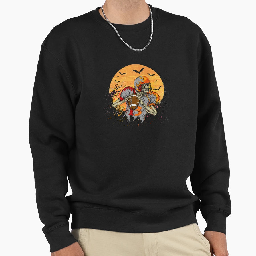American Football Skeleton Sweatshirt - Aesthetic Graphic for Adults - T-Shirt, Sweatshirt, Hoodie