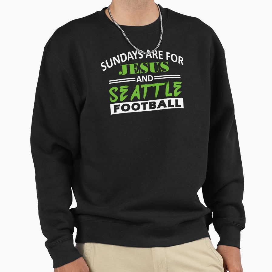 Seattle Pro Football Grunge Sweatshirt - Casual Everyday Wear for Adults - T-Shirt, Sweatshirt, Hoodie
