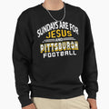 Sundays Are Jesus And Pittsburgh Sweatshirt - Minimalist Print Unisex - T-Shirt, Sweatshirt, Hoodie