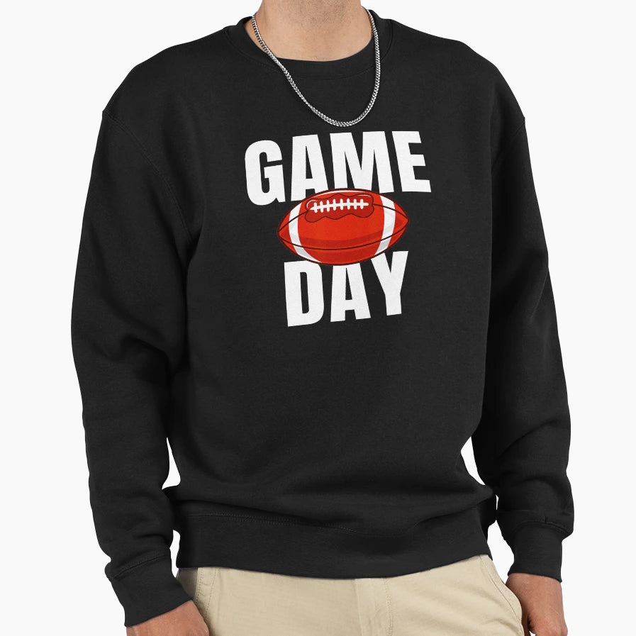 Game Day Football Bold Sports Fan Sweatshirt - Streetwear Style for Adults - T-Shirt, Sweatshirt, Hoodie