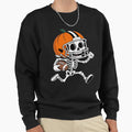 Skeleton American Football Player Sweatshirt - Graphic Print Men Women - T-Shirt, Sweatshirt, Hoodie