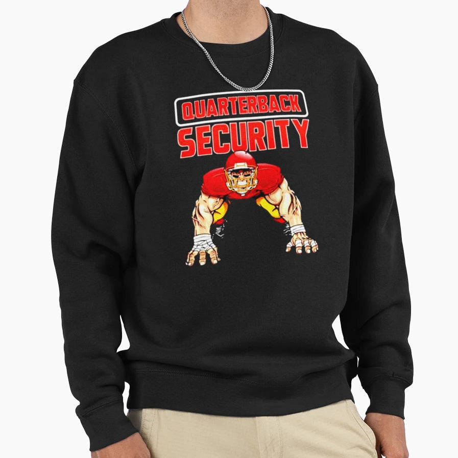 Quarterback Security Sweatshirt - Fun Novelty Design Men Women - T-Shirt, Sweatshirt, Hoodie