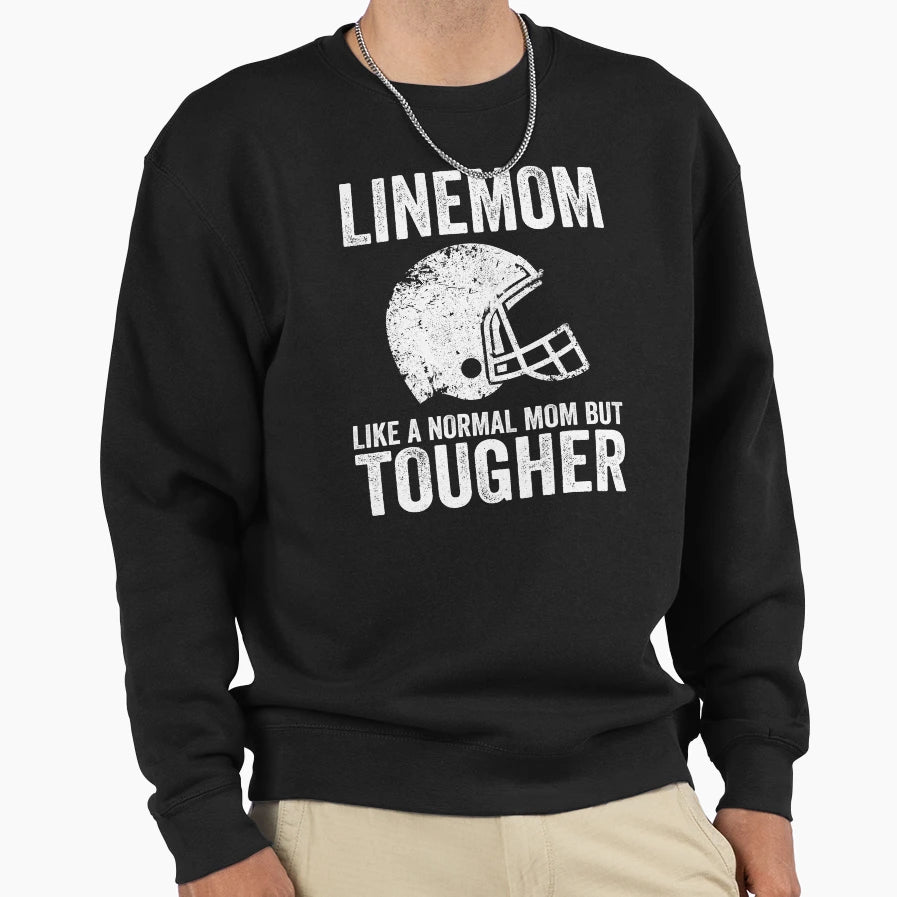 Football Lineman Funny Line Mom T-Shirt - Trendy Graphic for Adults - T-Shirt, Sweatshirt, Hoodie