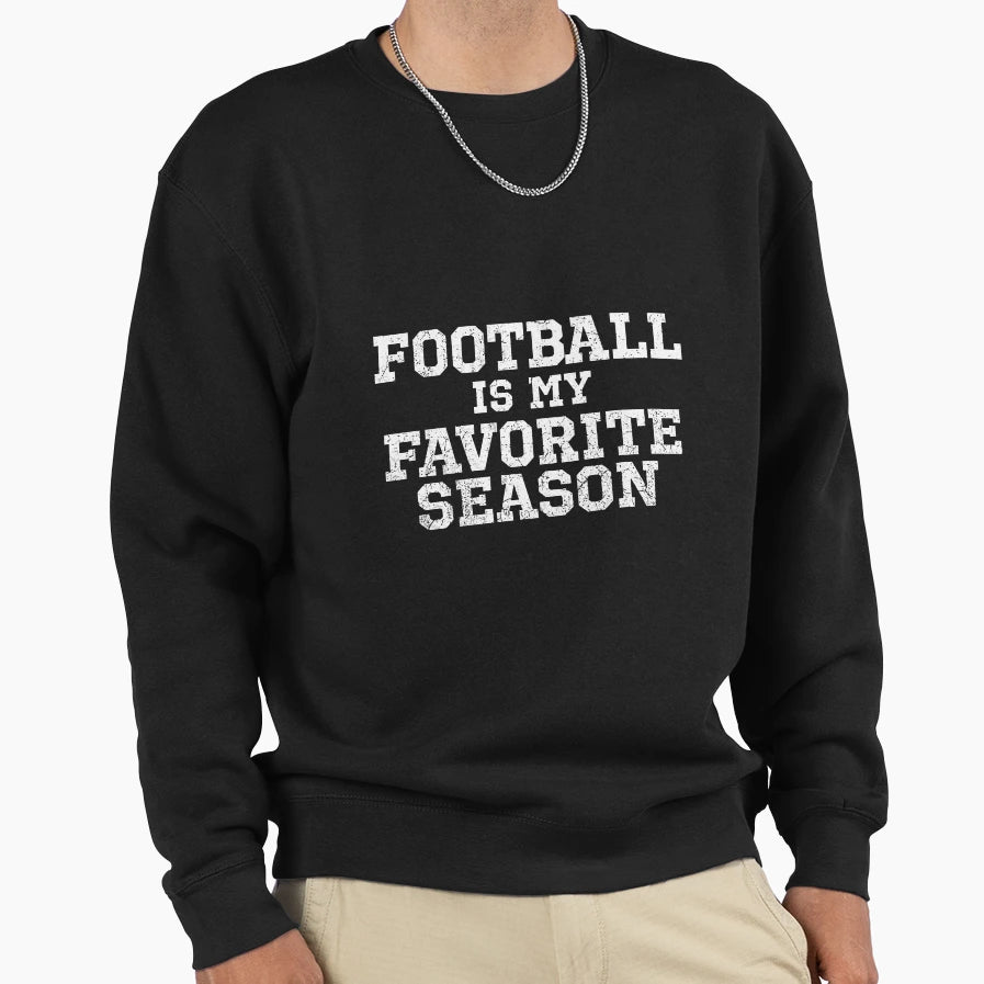 Football Is My Favorite Season Funny T-Shirt - Minimalist Print Men Women - T-Shirt, Sweatshirt, Hoodie