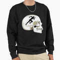 Skull Runner Running Sports Sweatshirt - Unique Graphic for Adults - T-Shirt, Sweatshirt, Hoodie