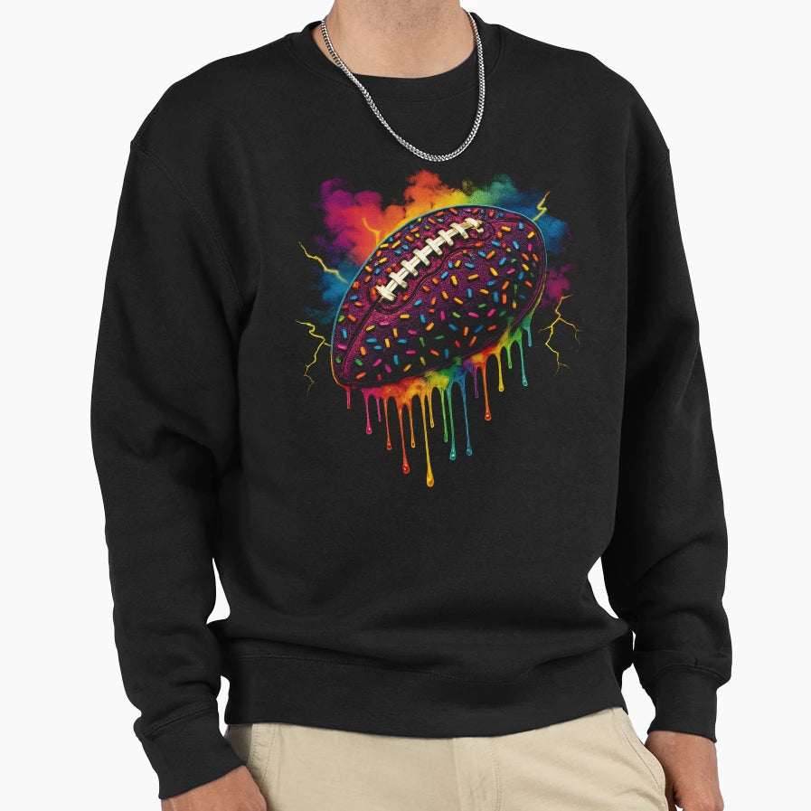 Football Drip Football Player Teen Sweatshirt - Trendy Graphic Unisex - T-Shirt, Sweatshirt, Hoodie