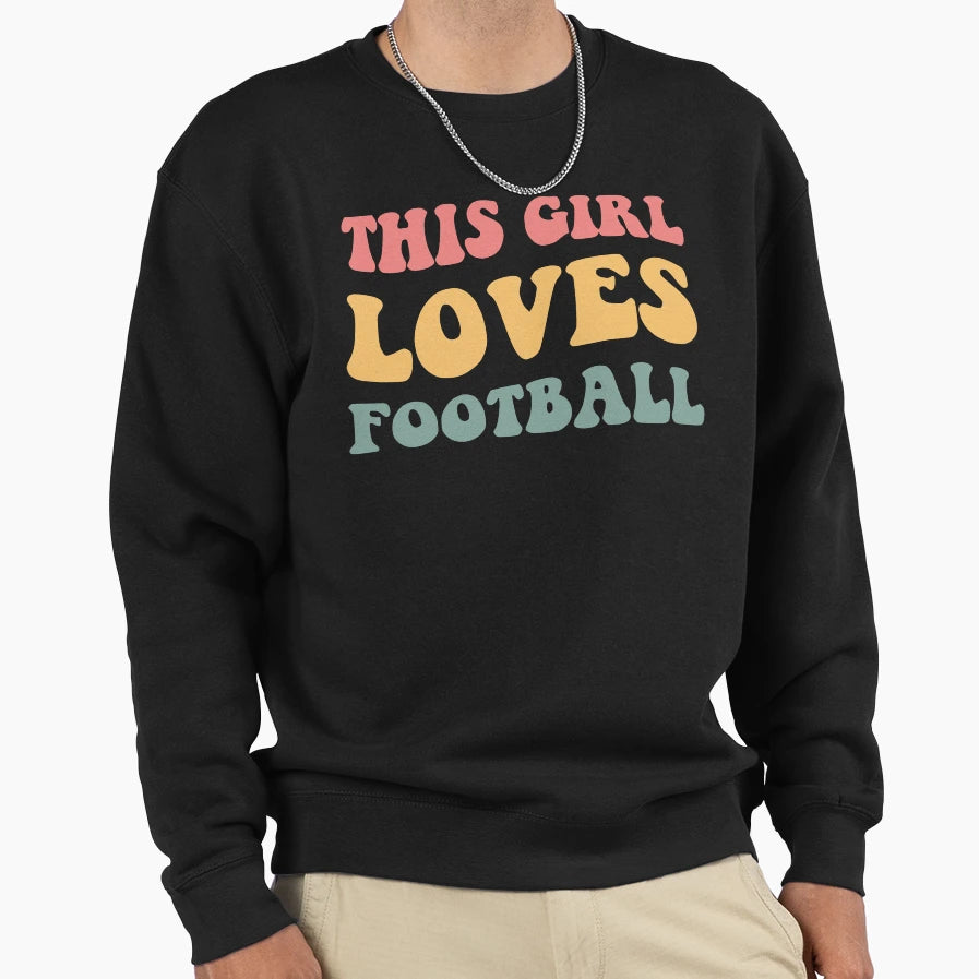 This Loves Football I Sweatshirt - Graphic Print Men Women - T-Shirt, Sweatshirt, Hoodie