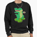 Crocodile American Football Sports Sweatshirt - Novelty Apparel Unisex - T-Shirt, Sweatshirt, Hoodie