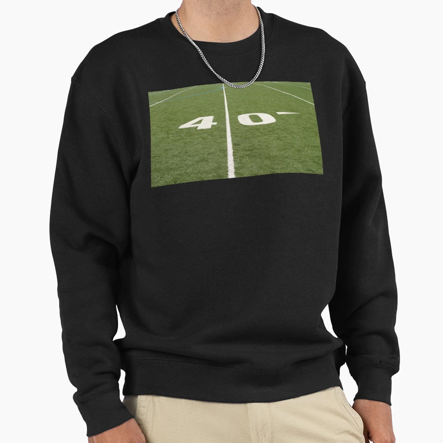 Football Field Forty Sweatshirt - Minimalist Print Men Women - T-Shirt, Sweatshirt, Hoodie