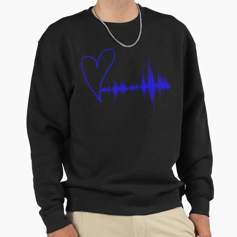 Heart Pulse Acure Sweatshirt - Streetwear Style Men Women - T-Shirt, Sweatshirt, Hoodie