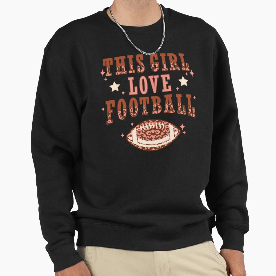 Fall Love Football Sweatshirt - Casual Everyday Wear Unisex - T-Shirt, Sweatshirt, Hoodie
