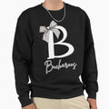 Buckaroo Logo Striped Bow Dark Sweatshirt - Fun Novelty Design for Adults - T-Shirt, Sweatshirt, Hoodie