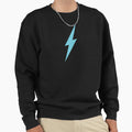 Light Blue Lightning Bolt Sweatshirt - Fun Novelty Design Unisex - T-Shirt, Sweatshirt, Hoodie