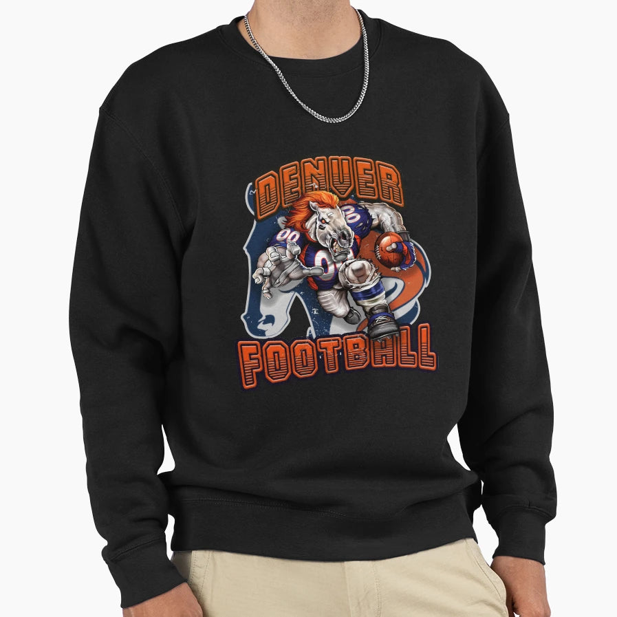 Denver Football Sweatshirt - Streetwear Style Men Women - T-Shirt, Sweatshirt, Hoodie