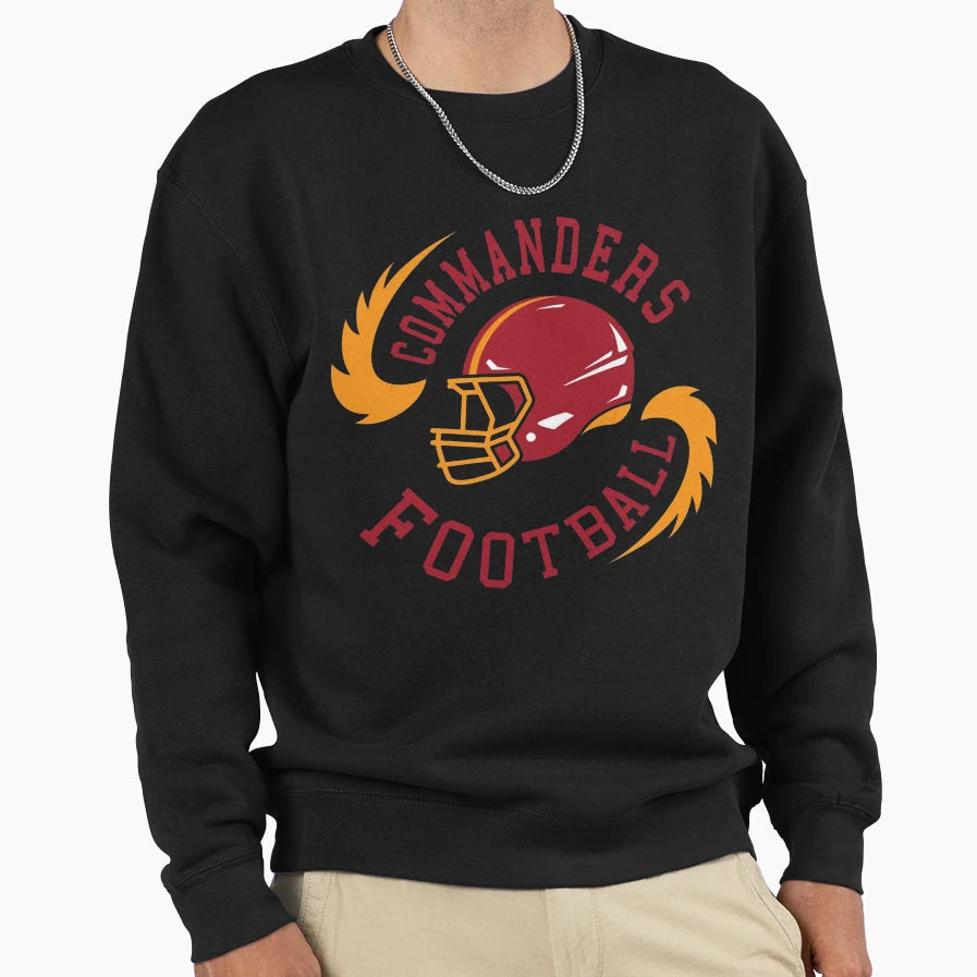 Washington Commanders Sweatshirt - Aesthetic Graphic Men Women - T-Shirt, Sweatshirt, Hoodie