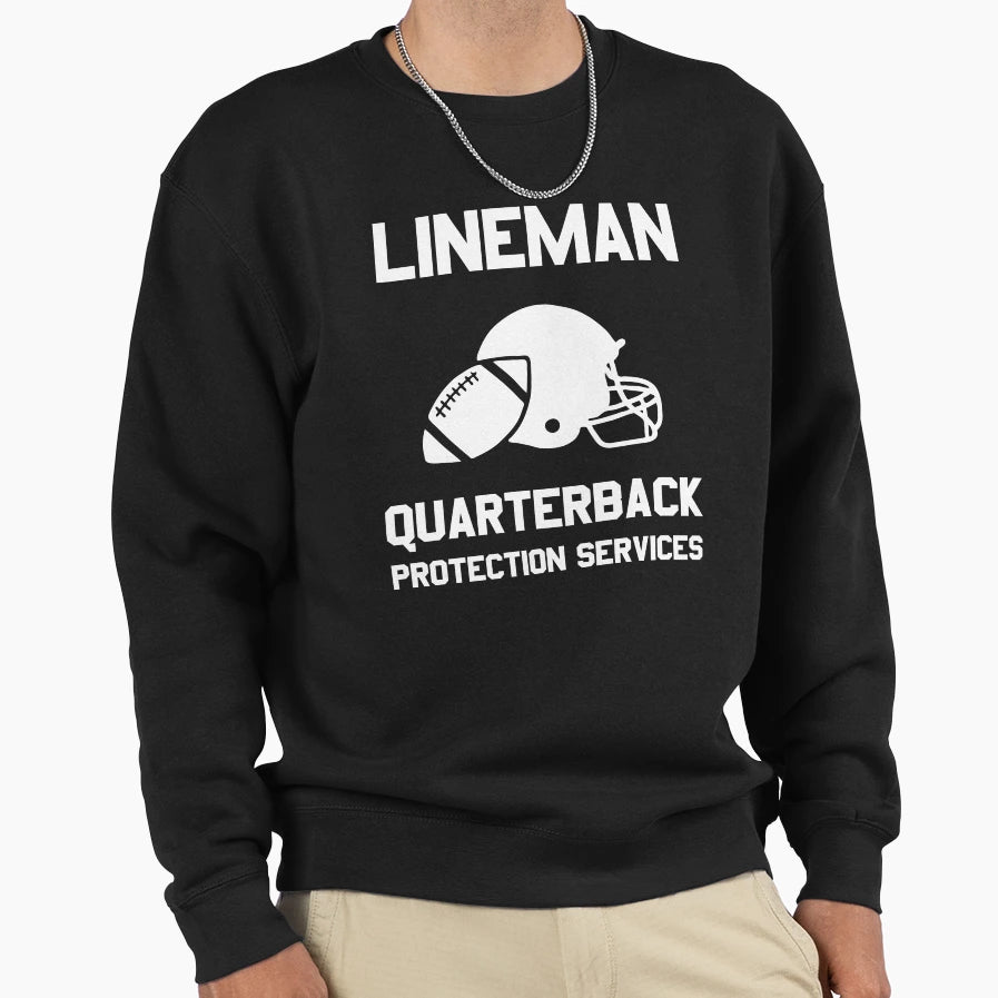 Football Lineman Player Funny Sweatshirt - Novelty Apparel for Adults - T-Shirt, Sweatshirt, Hoodie