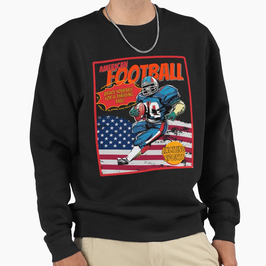 American Foot Ball Sweatshirt - Trendy Graphic Unisex - T-Shirt, Sweatshirt, Hoodie
