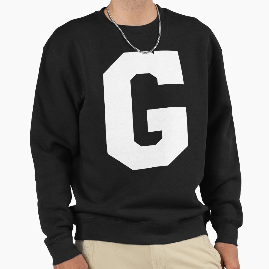 Alphabet White G Sports Letter G Sweatshirt - Streetwear Style Men Women - T-Shirt, Sweatshirt, Hoodie