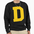 Alphabet Yellow D Sports Letter D Sweatshirt - Custom Art Print Men Women - T-Shirt, Sweatshirt, Hoodie