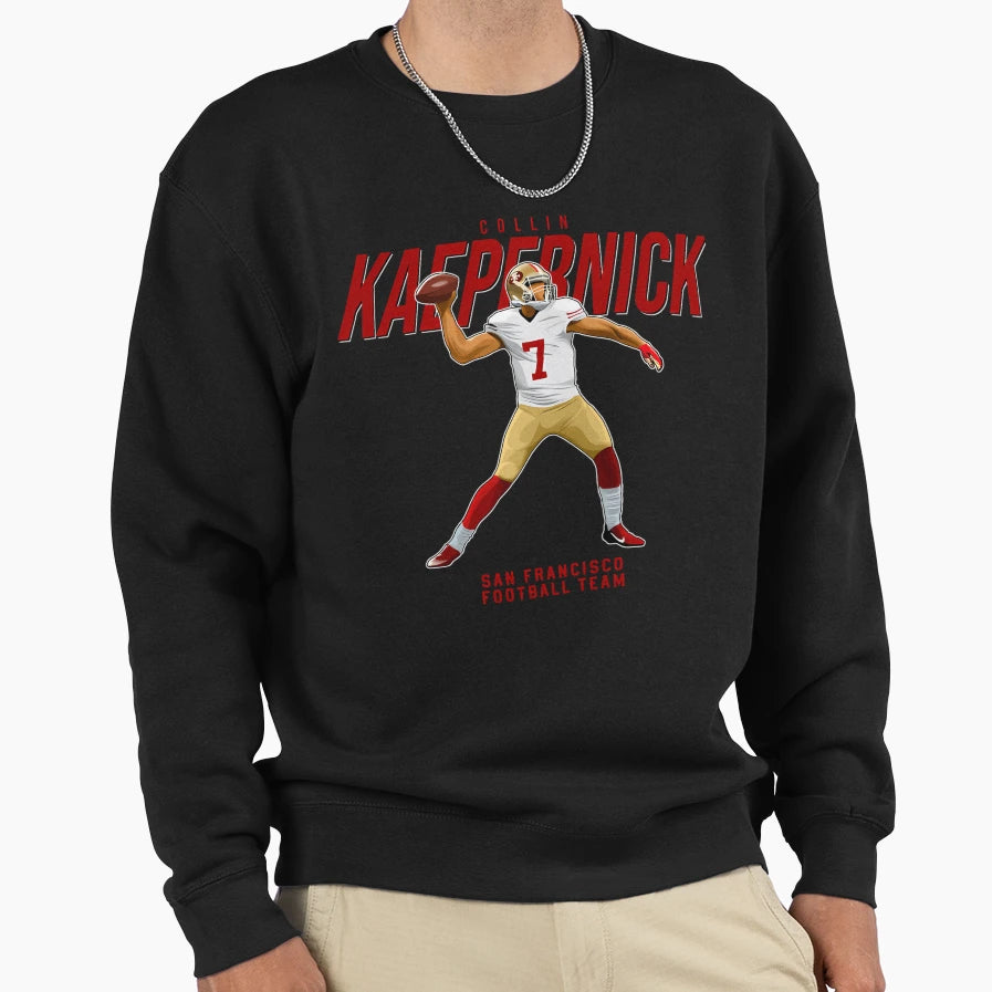 Colin Kaepernick 7 San Francisco Sweatshirt - Fun Novelty Design Men Women - T-Shirt, Sweatshirt, Hoodie