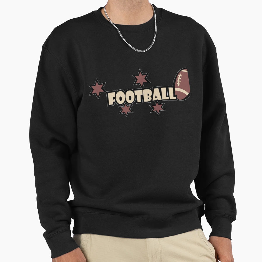 Football Sport Star Sweatshirt - Unique Graphic for Adults - T-Shirt, Sweatshirt, Hoodie