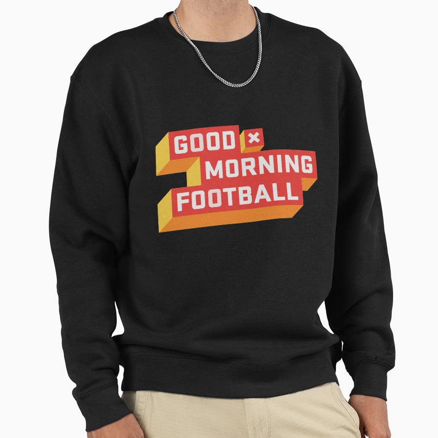 Angry Runs Good Morning Football Sweatshirt - Minimalist Print Men Women - T-Shirt, Sweatshirt, Hoodie