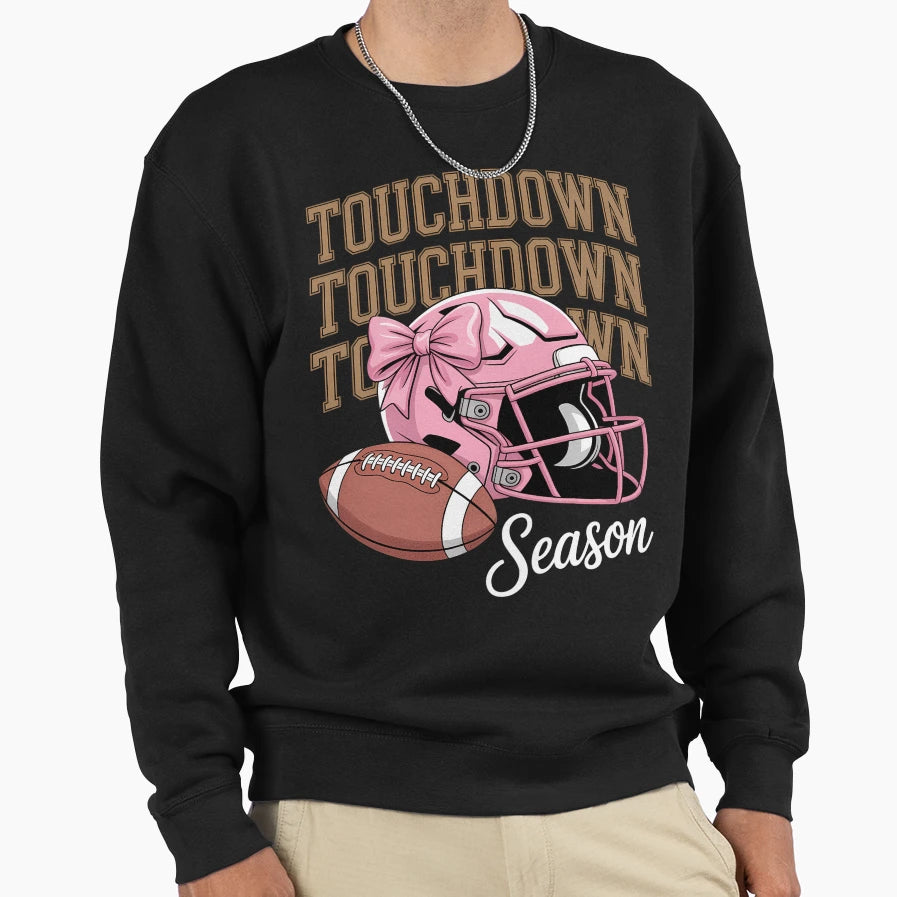 Football Support Thanksgiving Autumn Sweatshirt - Graphic Print for Adults - T-Shirt, Sweatshirt, Hoodie