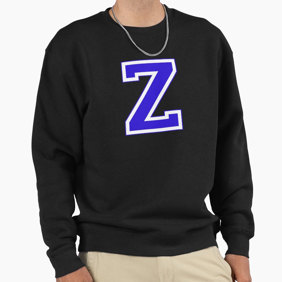 Varsity Letter Z Sweatshirt - Custom Art Print Men Women - T-Shirt, Sweatshirt, Hoodie