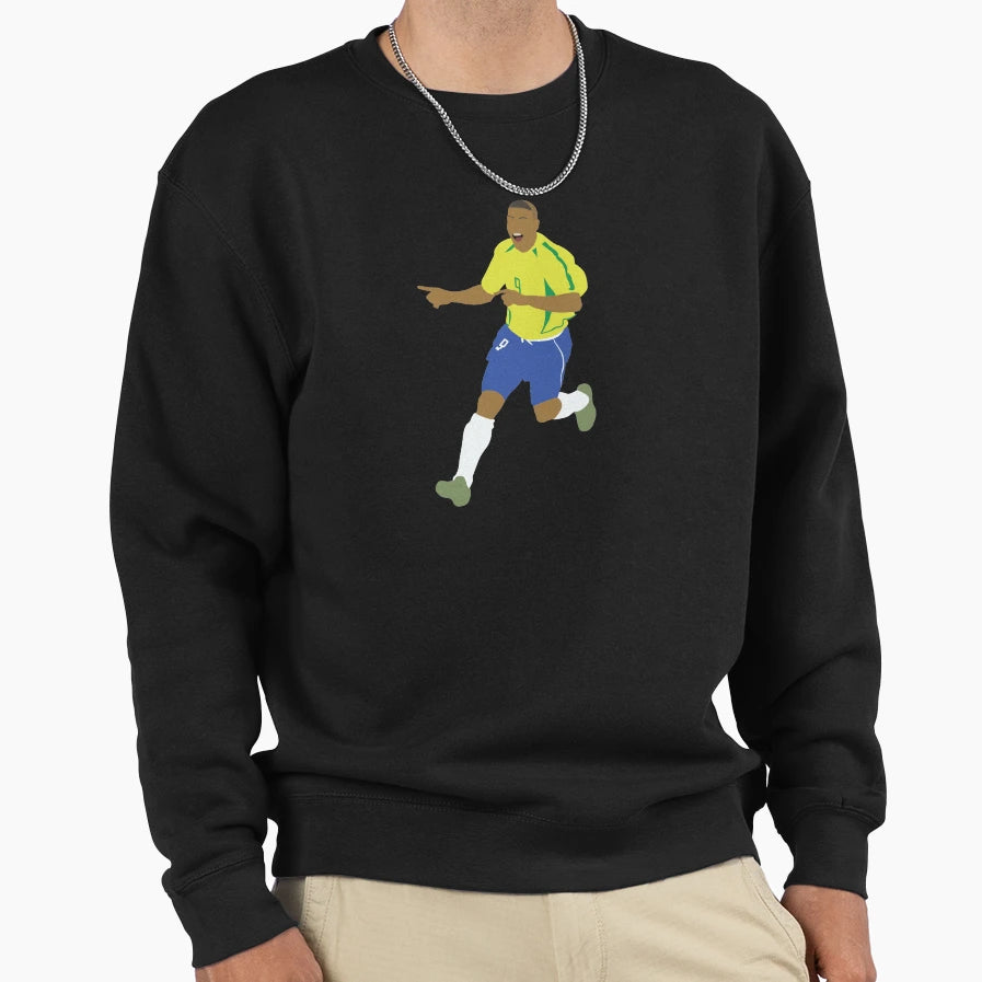Ronaldo Il Fenomeno Brazil Legend 9 Sweatshirt - Trendy Graphic Men Women - T-Shirt, Sweatshirt, Hoodie