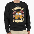 Sunday Funday Funny Football Sport Sweatshirt - Minimalist Print Unisex - T-Shirt, Sweatshirt, Hoodie