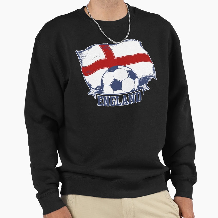 England Football Sweatshirt - Minimalist Print for Adults - T-Shirt, Sweatshirt, Hoodie