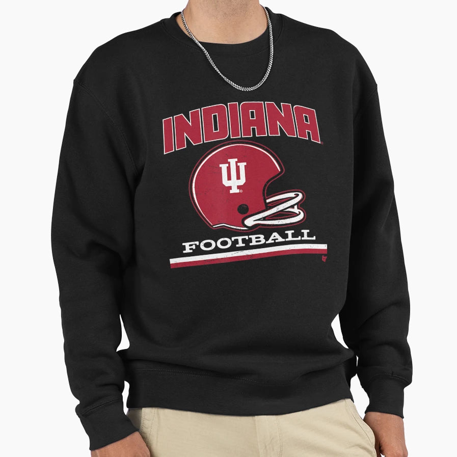 Indiana Hoosiers Football Helmet Team Sweatshirt - Minimalist Print Unisex - T-Shirt, Sweatshirt, Hoodie