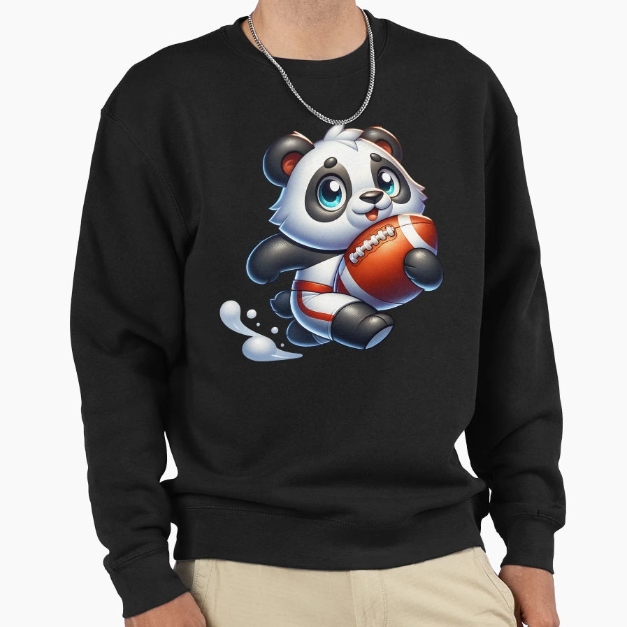 Fantay Football Panda Sweatshirt - Graphic Print for Adults - T-Shirt, Sweatshirt, Hoodie