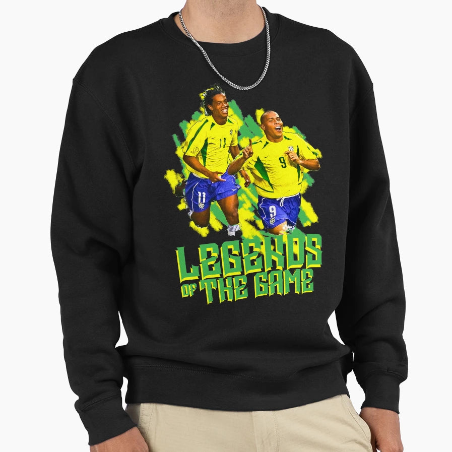 Ronaldinho And Ronaldo Brazil Sweatshirt - Unique Graphic Men Women - T-Shirt, Sweatshirt, Hoodie