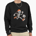 Halloween Skeleton Soccer Football Sweatshirt - Graphic Print Men Women - T-Shirt, Sweatshirt, Hoodie