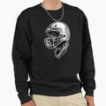 Football Skull Bold Gridiron Sweatshirt - Unique Graphic Men Women - T-Shirt, Sweatshirt, Hoodie