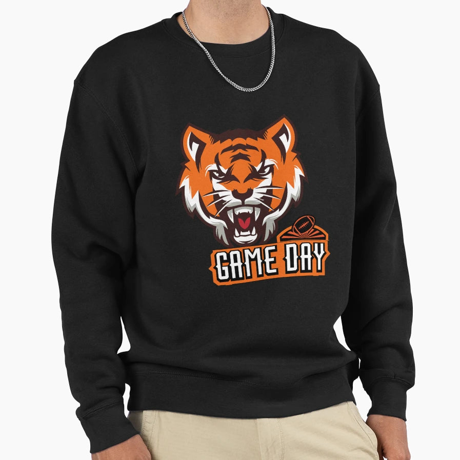 Its Game Day And Time Sweatshirt - Graphic Print for Adults - T-Shirt, Sweatshirt, Hoodie