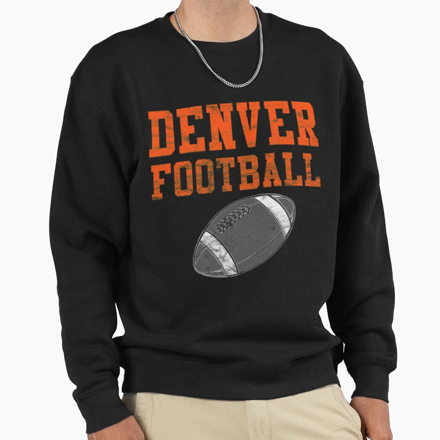 Denver Football T-Shirt - Trendy Graphic Men Women - T-Shirt, Sweatshirt, Hoodie