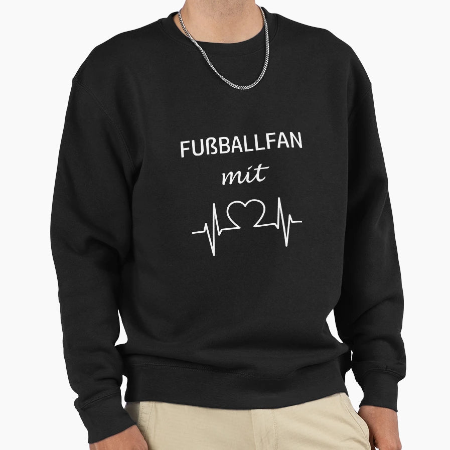 Football Fan Heart Sweatshirt - Unique Graphic Men Women - T-Shirt, Sweatshirt, Hoodie