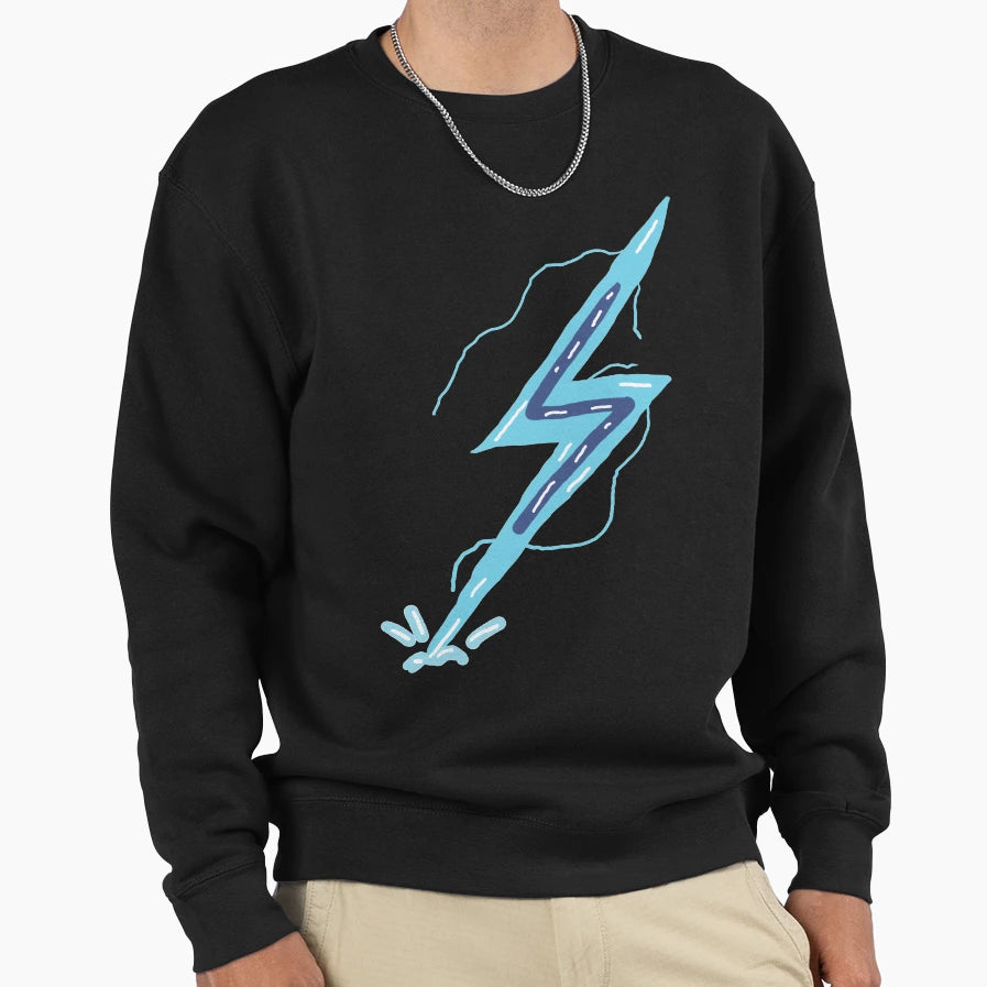Lightning Bolt Sweatshirt - Graphic Print Men Women - T-Shirt, Sweatshirt, Hoodie