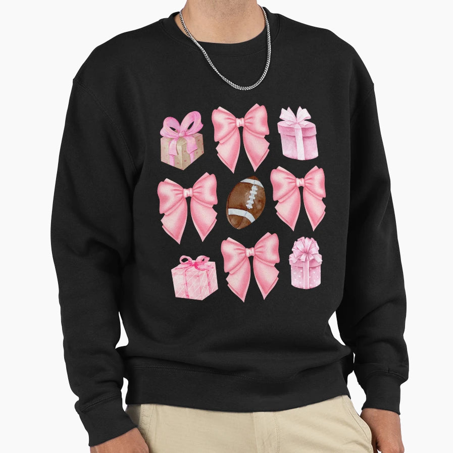 Football Mom Football New Year Sweatshirt - Minimalist Print Men Women - T-Shirt, Sweatshirt, Hoodie