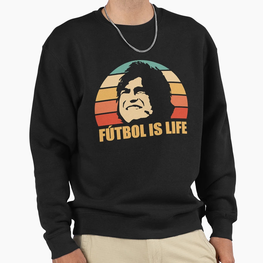 Futbol Is Life 5 Sweatshirt - Graphic Print for Adults - T-Shirt, Sweatshirt, Hoodie