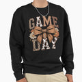 Game Day Leopard Football Bow T-Shirt - Graphic Print for Adults - T-Shirt, Sweatshirt, Hoodie