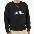 Minimalist Bold White Text Sweatshirt - Casual Everyday Wear Men Women - T-Shirt, Sweatshirt, Hoodie